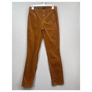 Talbots Corduroy Pants Womens 2 Brown Straight Leg Mid Rise Ladies Casual